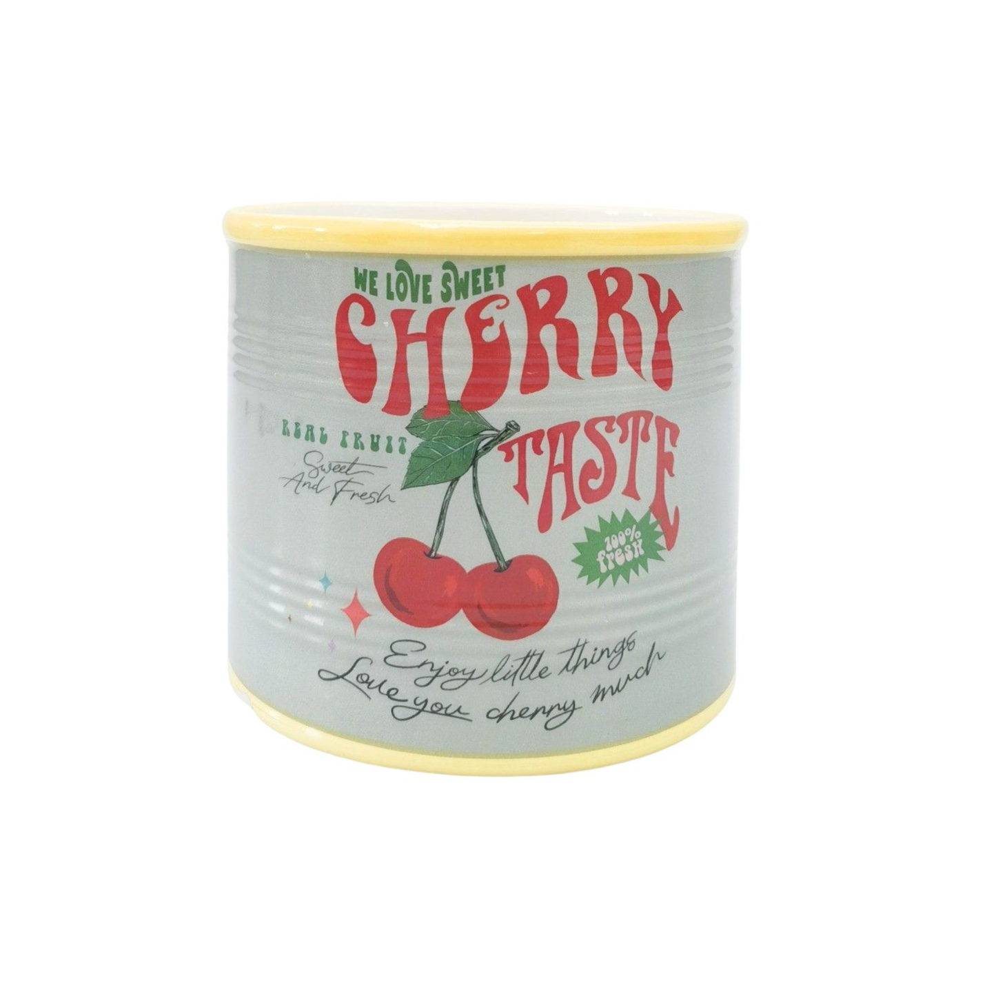 Cherry Taste Can Planter Sage 12cm