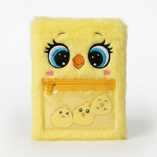 Bunny & Chick Plush Notebook