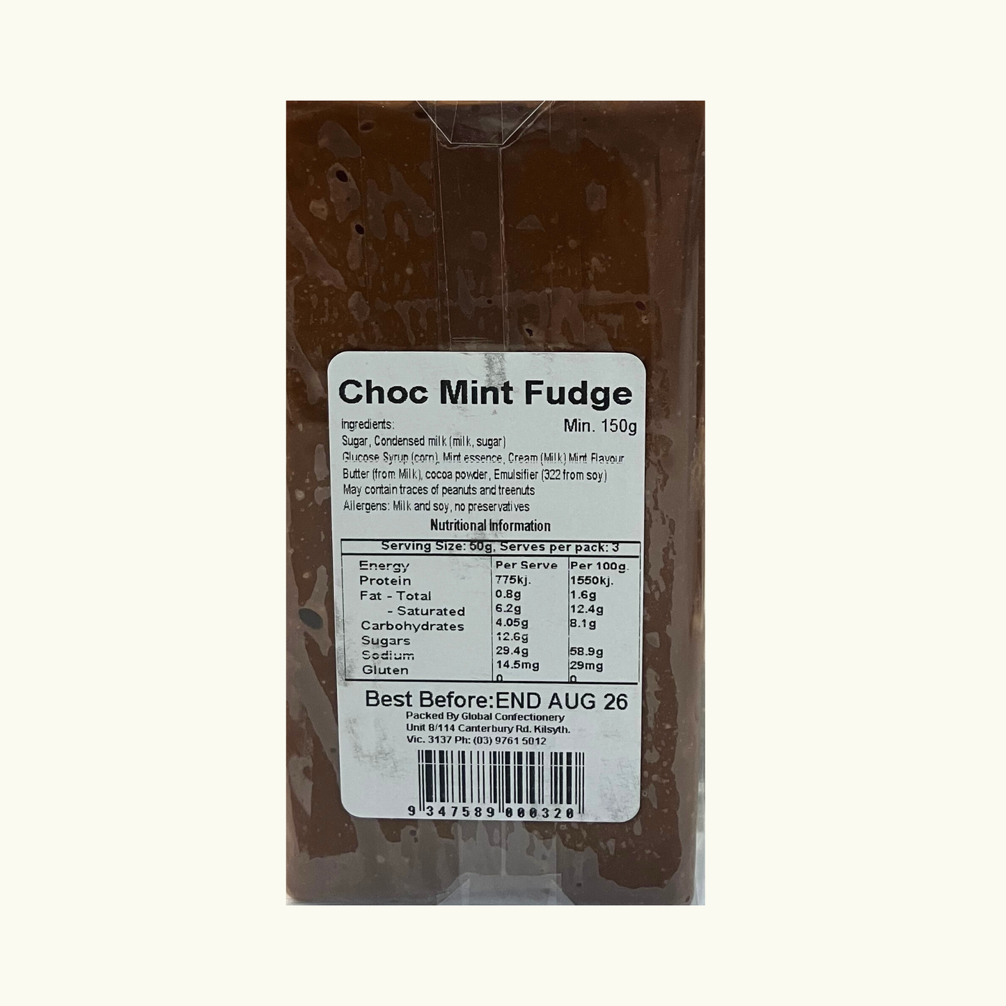 Choc Mint Fudge 150g