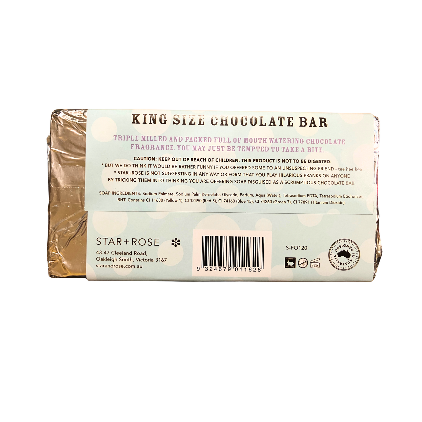 Fake Chocolate Bar Soap 200g