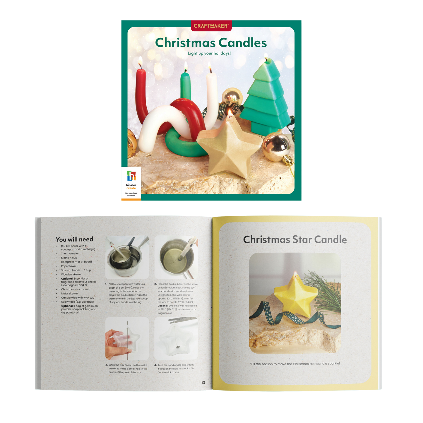 Make Christmas Candles Craft Kit