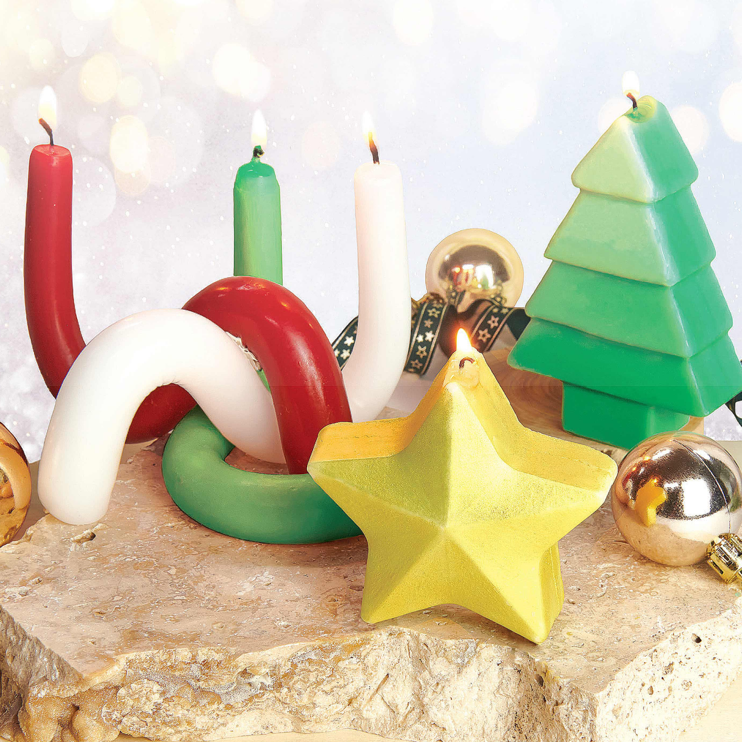 Make Christmas Candles Craft Kit