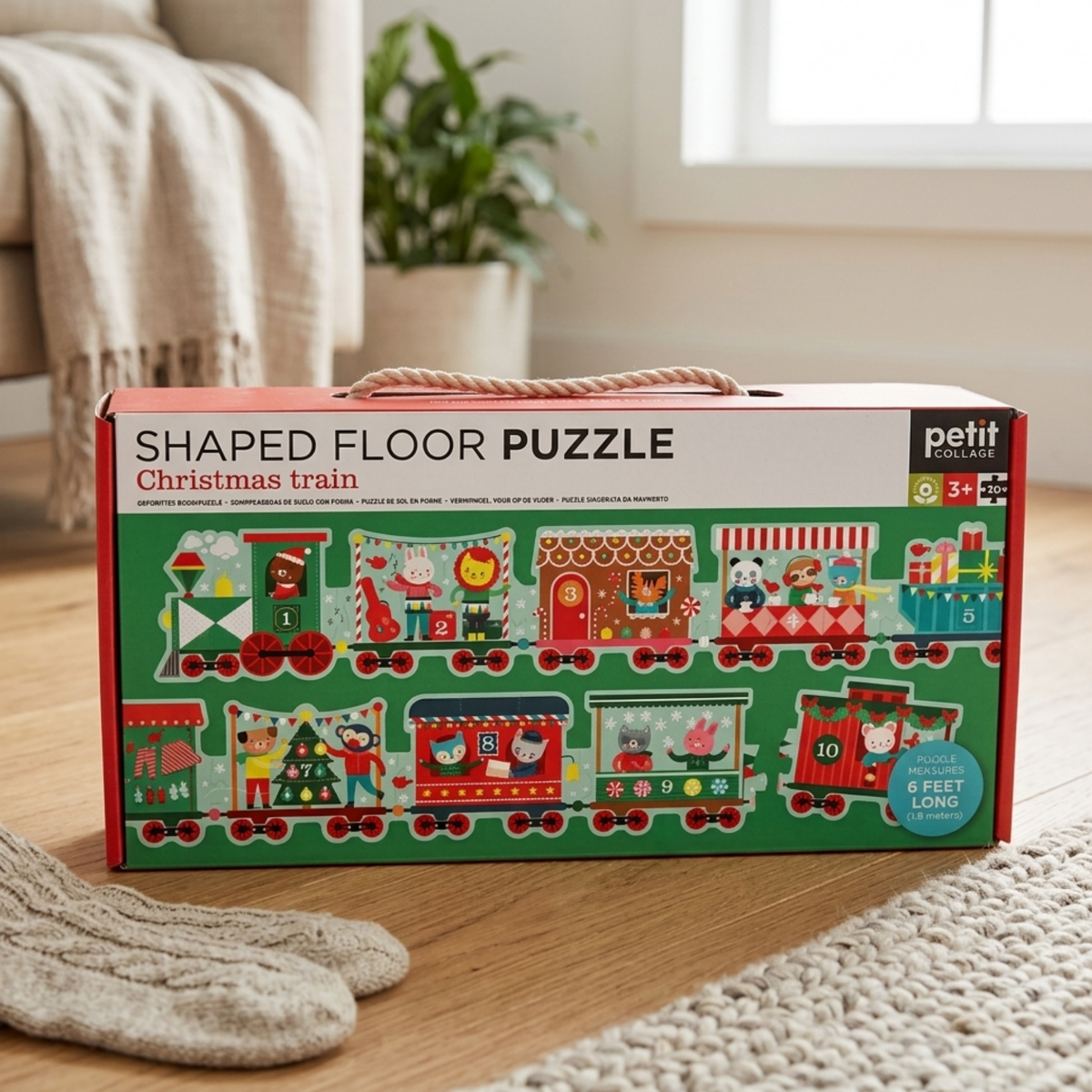Christmas Train Floor Jigsaw Puzzle