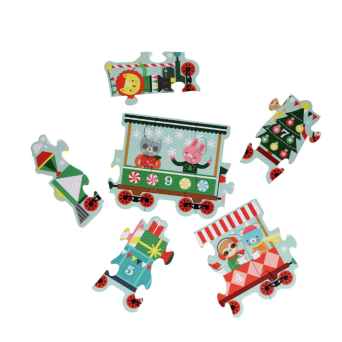 Christmas Train Floor Jigsaw Puzzle