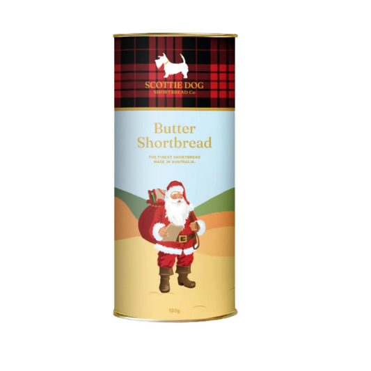 Australian Christmas Santa Butter Shortbread in Tube 180g