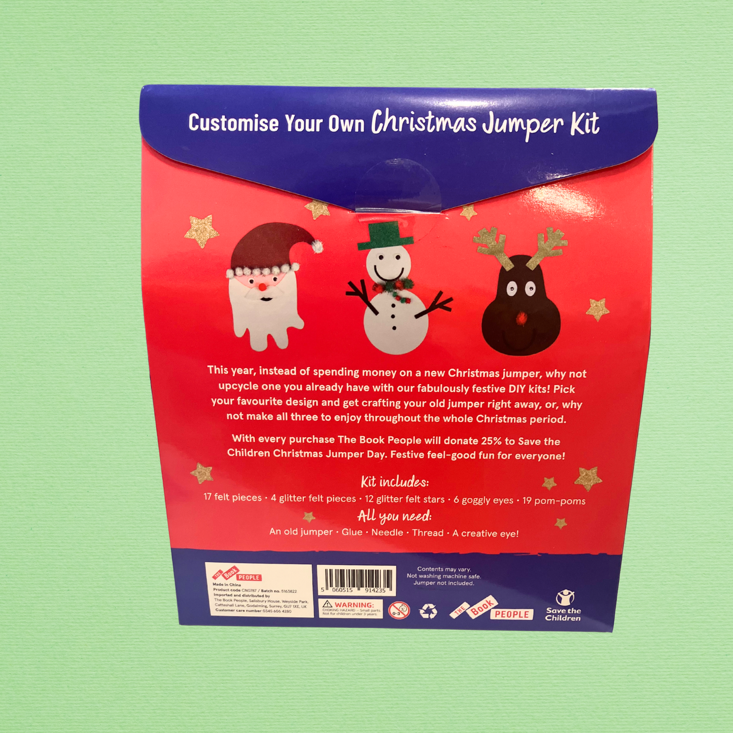 Customise your own Christmas Jumper Kits for Kids