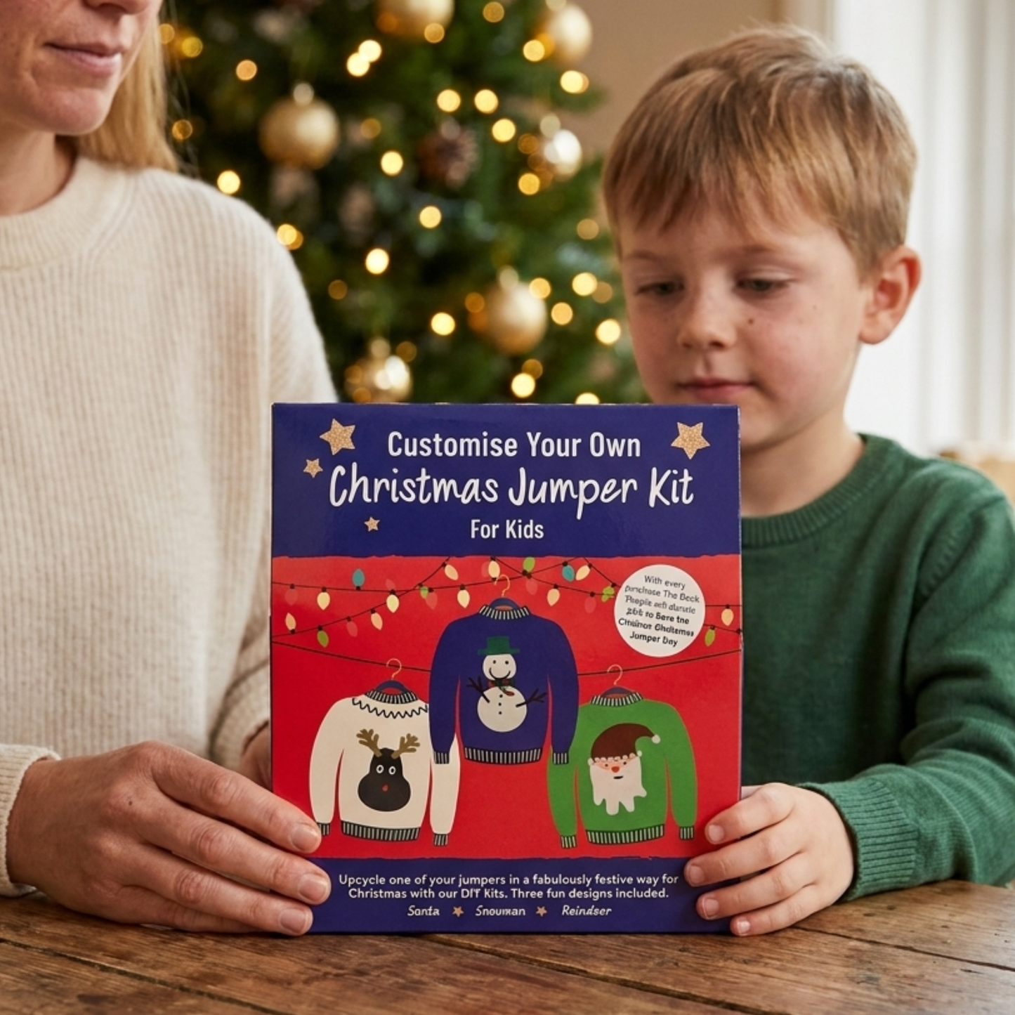 Customise your own Christmas Jumper Kits for Kids