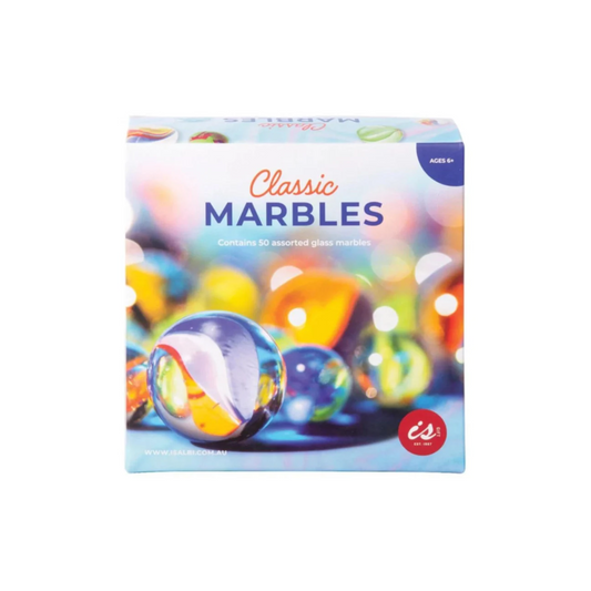 Classic Marbles Set, 50 Assorted