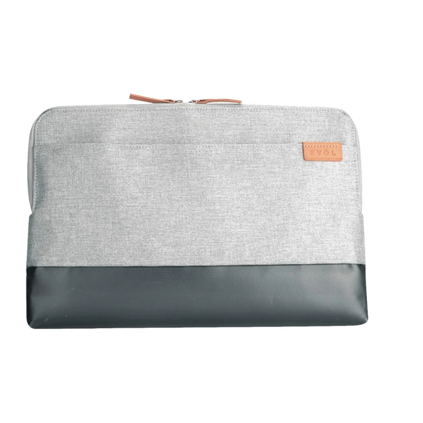 Coated Canvas Laptop Sleeve Light Grey
