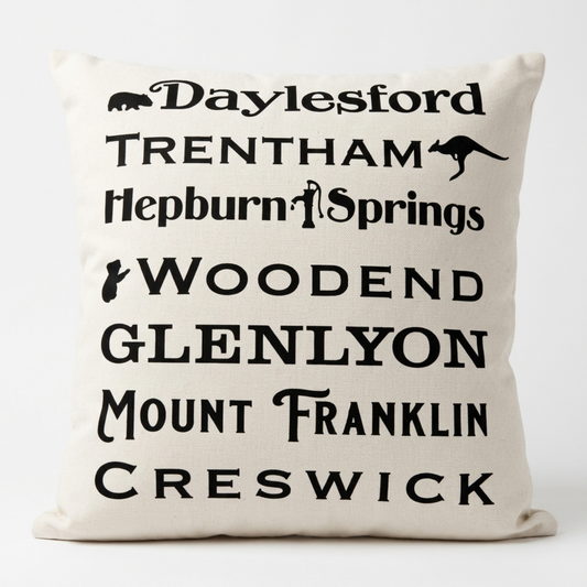 'Suburbs in Daylesford' Cushion