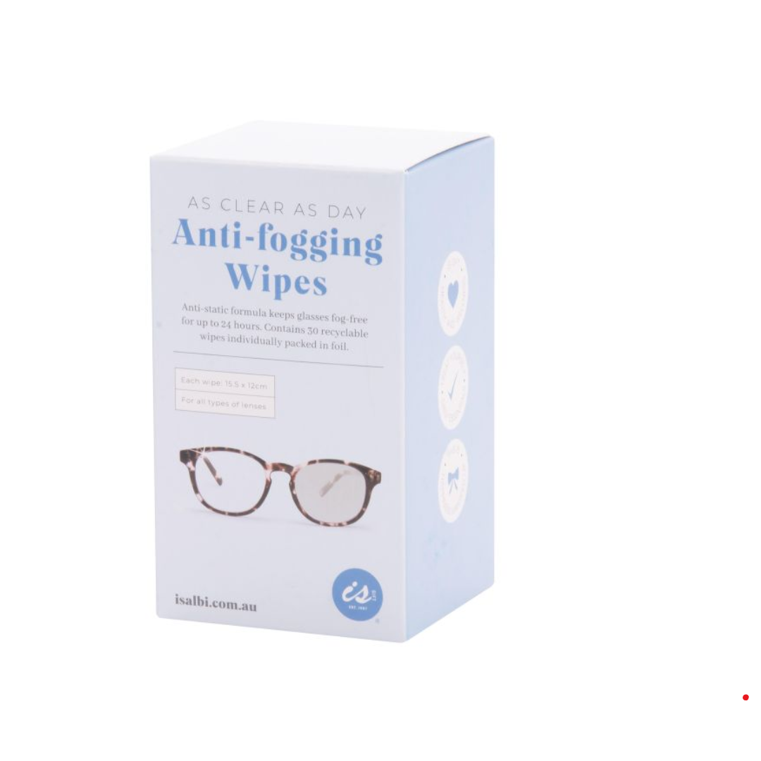 As Clear As Day Anti-fogging Glasses Wipes 30 Pack