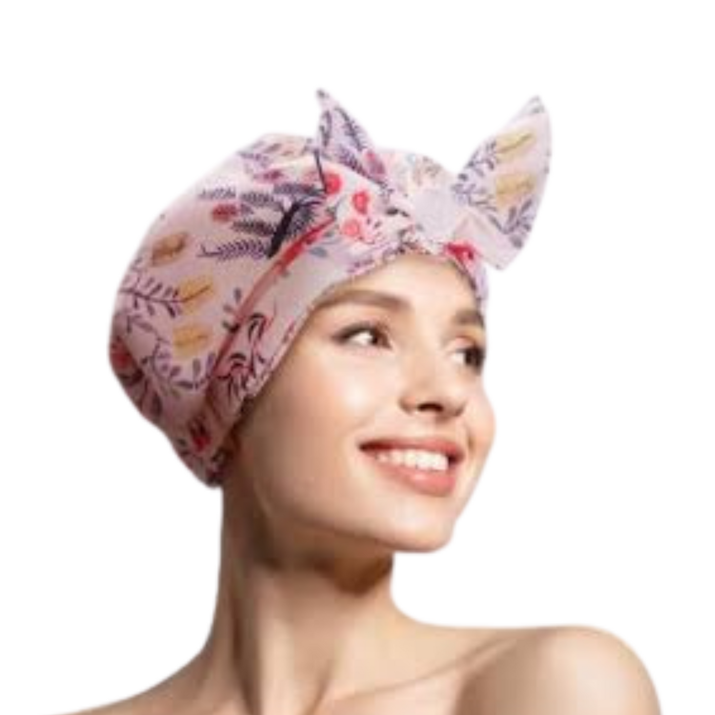 Botanical Re-Usable Waterproof Shower Cap One Size 9.5x16cm