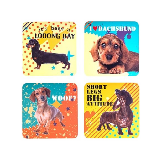 Gifts | Dachshund Set of 4 Dog Coasters