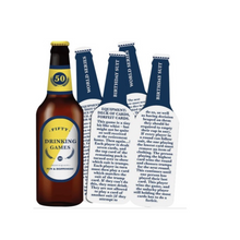 Load image into Gallery viewer, Games | 50 drinking games beer shaped cards
