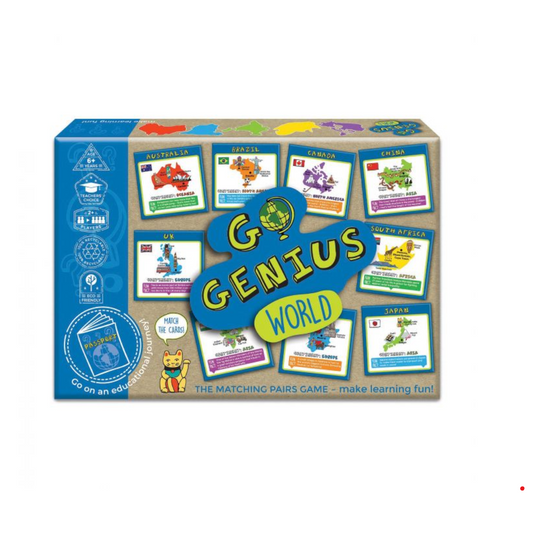 Go Genius World matching pairs - the board game