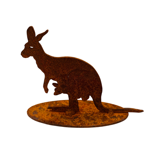 Kangaroo Metal Sculpture - Australian made (Small)