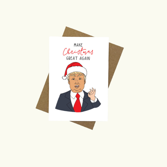 Greeting Christmas cards - Donald Santa