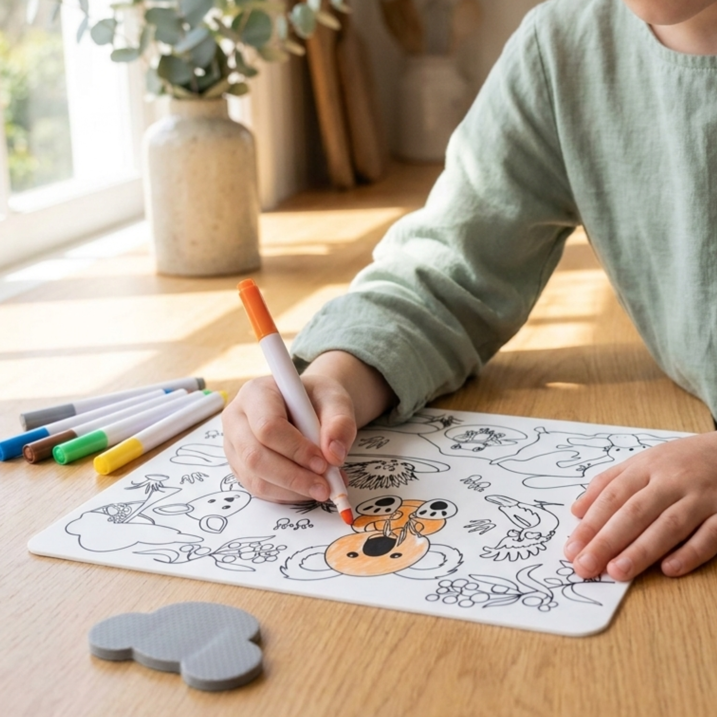 Colour in Placemat - Aussie Animals