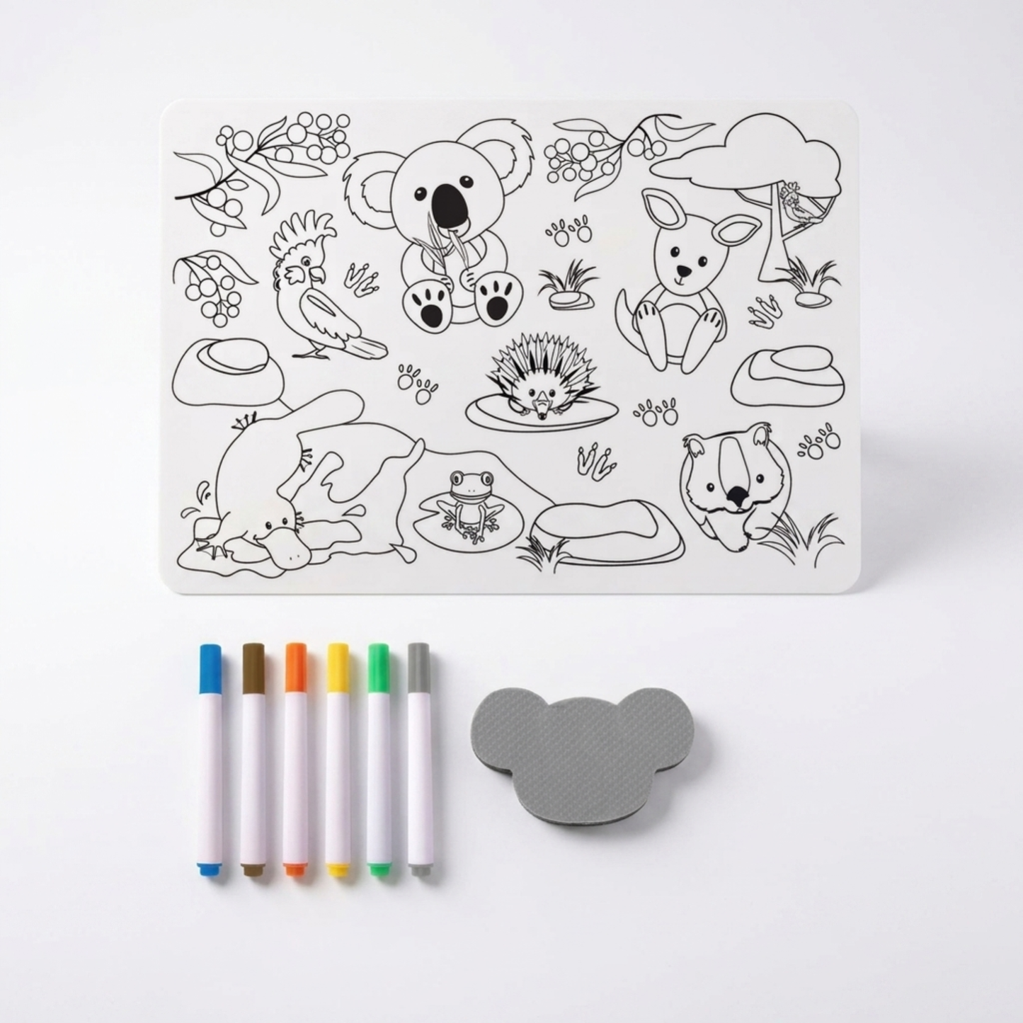 Colour in Placemat - Aussie Animals