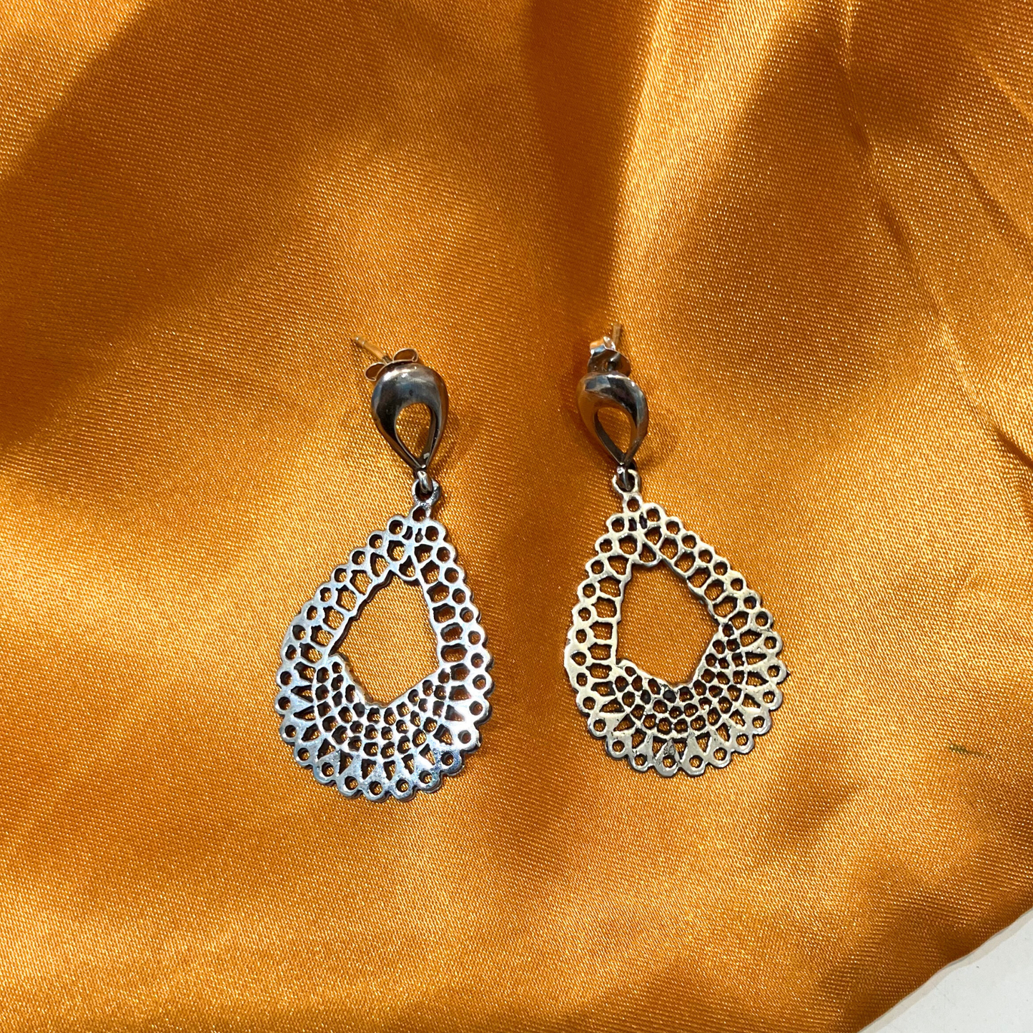 Silver Tear Drop Earrings