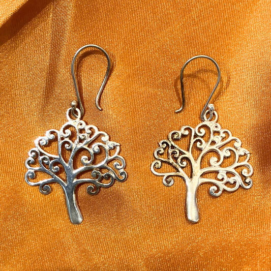 Silver Tree of Life Earrings