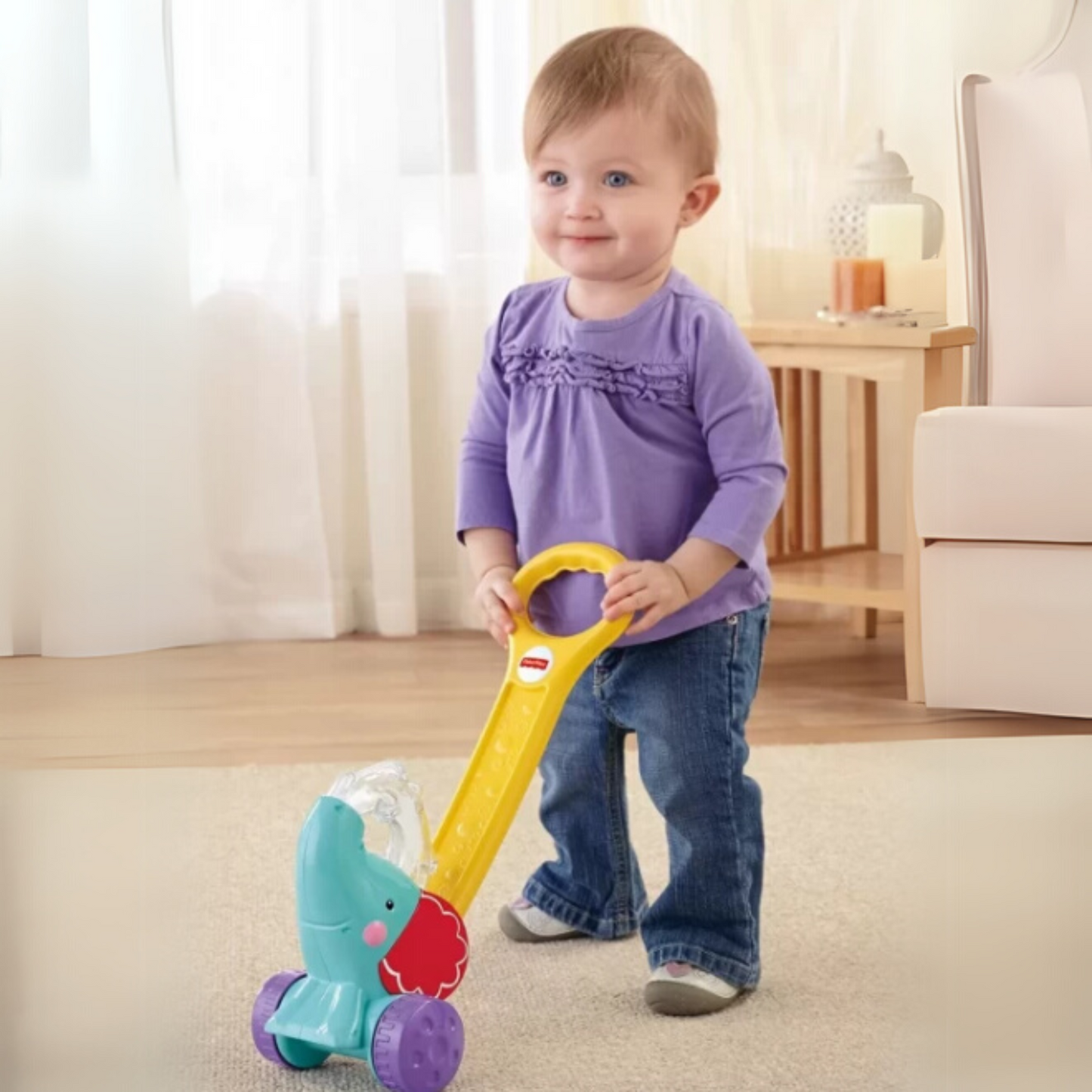 Pop 'N Push Elephant Toddler Stroller - Fisher Price
