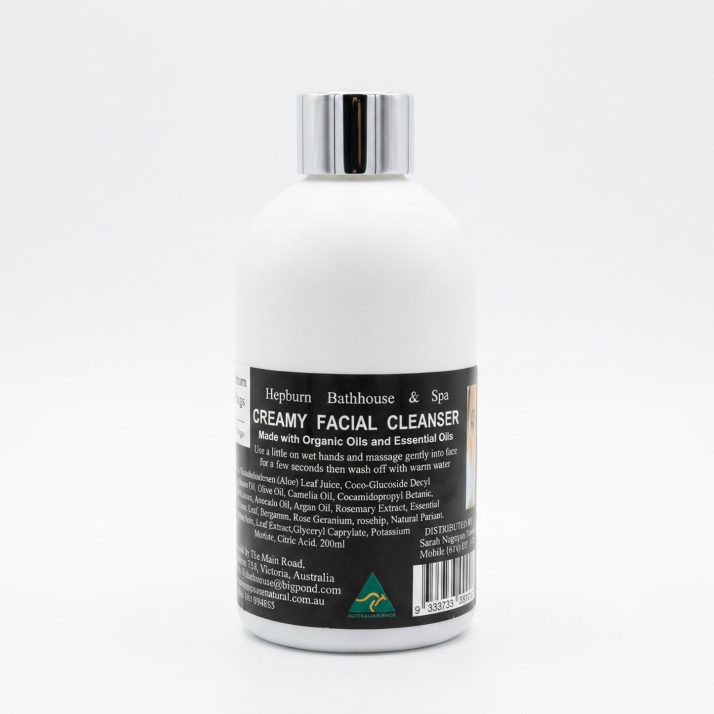 Hepburn Springs Creamy Facial Cleanser, 200ml