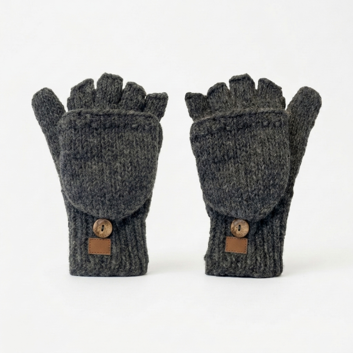 100% Wool Unisex Fingerless Hunter Gloves