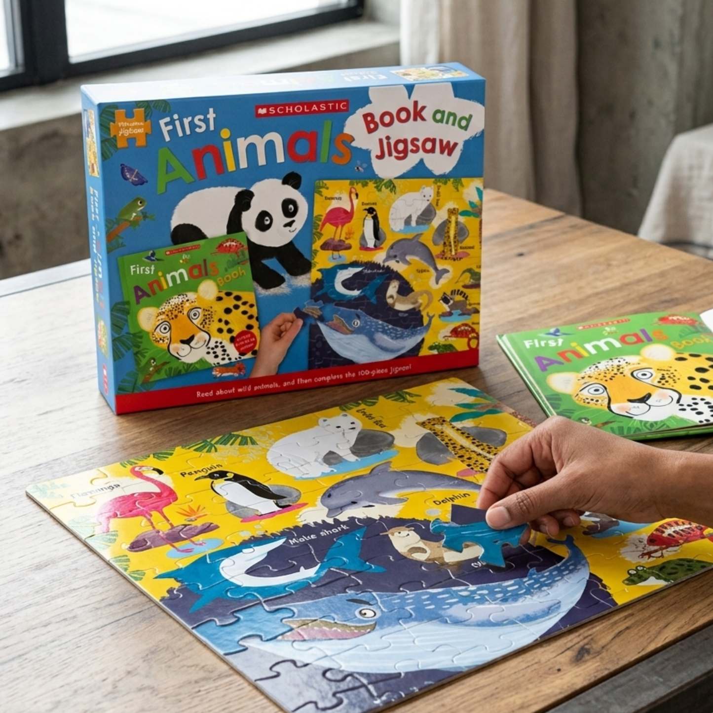 First Jigsaw Animals Book & Puzzle