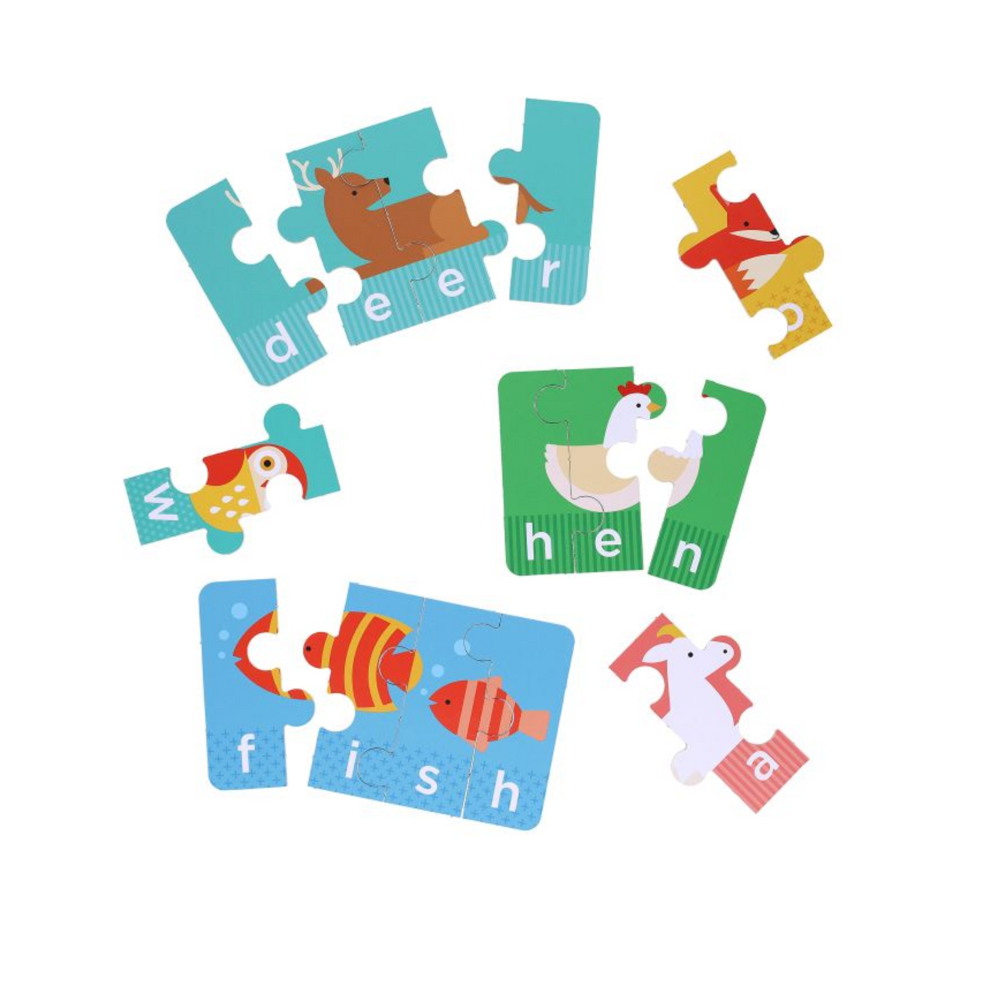 Petit Collage Spelling Puzzles - Animals