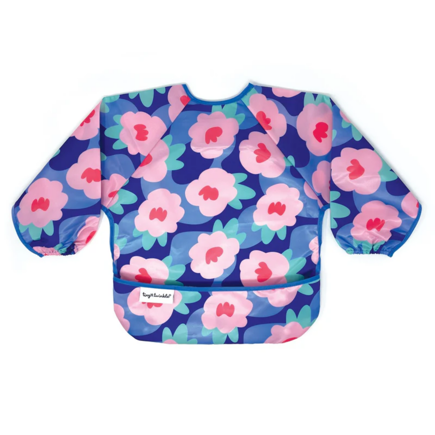 Tiny Twinkle - Mess-Proof Long Sleeve Baby Bib - Floral