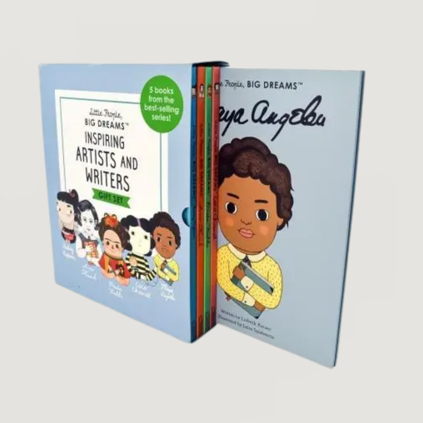 Little People, Big Dreams: Inspiring Artists and Writers Gift Set (Maya Angelou/Anne Frank/Frida Kahlo/Coco Chanel/Audrey Hepburn)