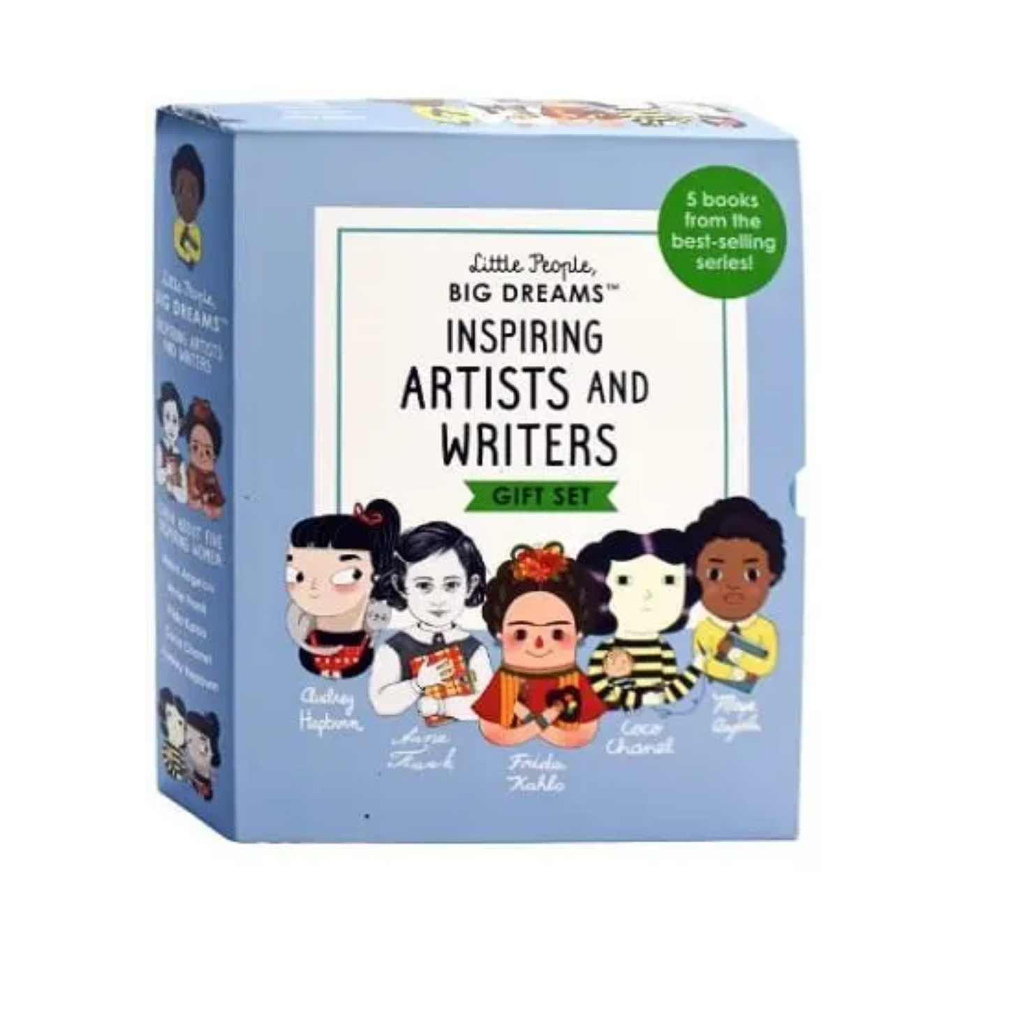 Little People, Big Dreams: Inspiring Artists and Writers Gift Set (Maya Angelou/Anne Frank/Frida Kahlo/Coco Chanel/Audrey Hepburn)