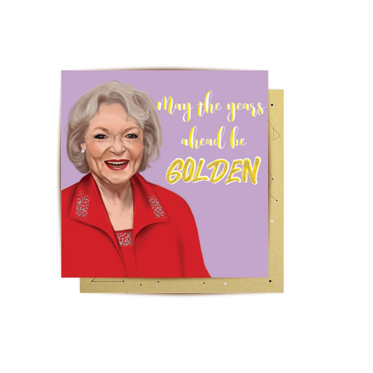 Greeting Card May your year ahead be golden