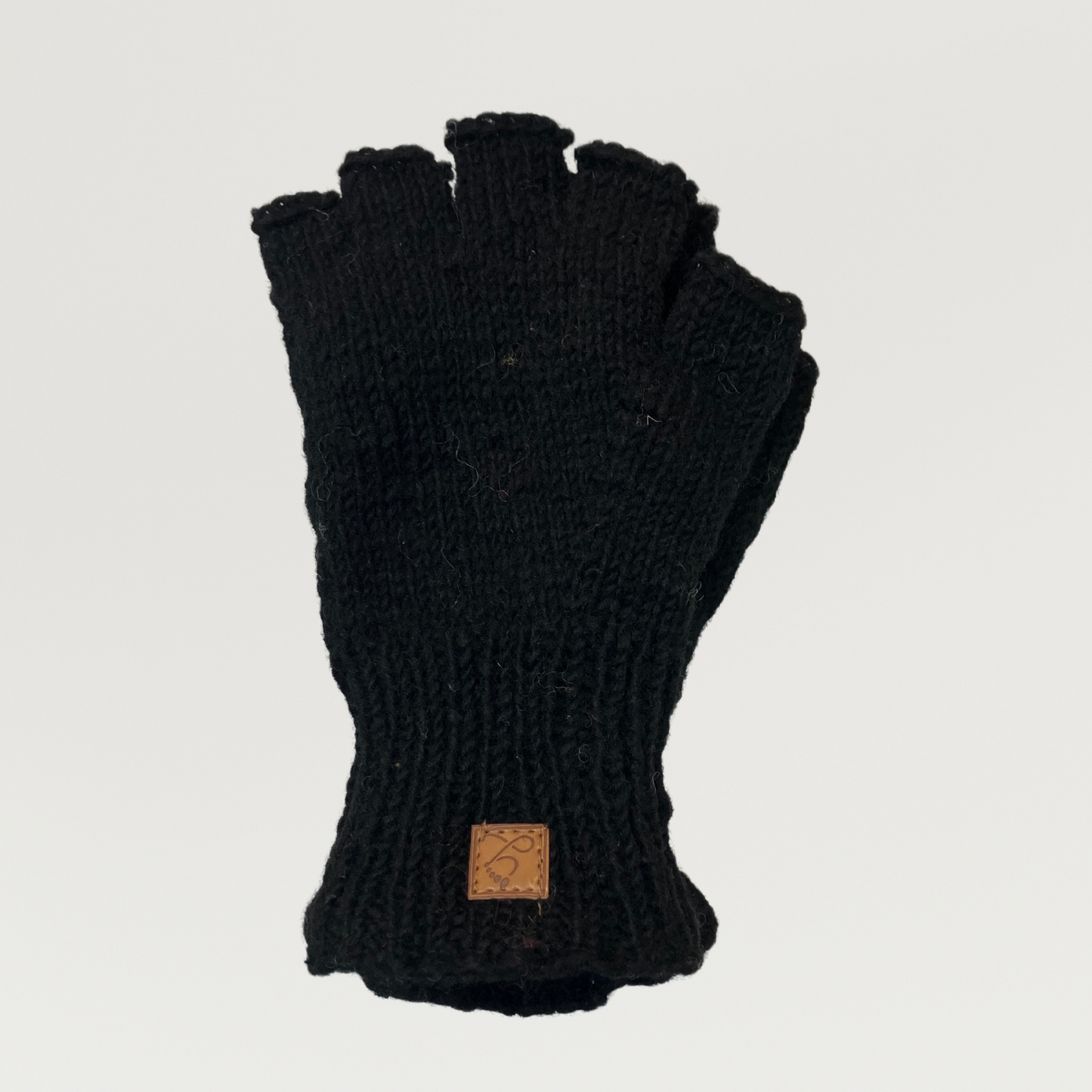 100% Wool Unisex 1/2 Finger Gloves