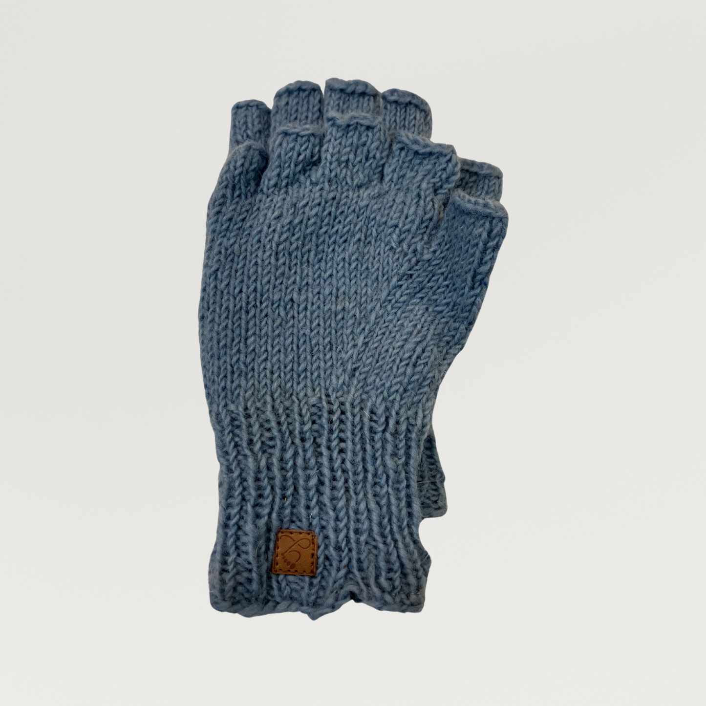 100% Wool Unisex 1/2 Finger Gloves