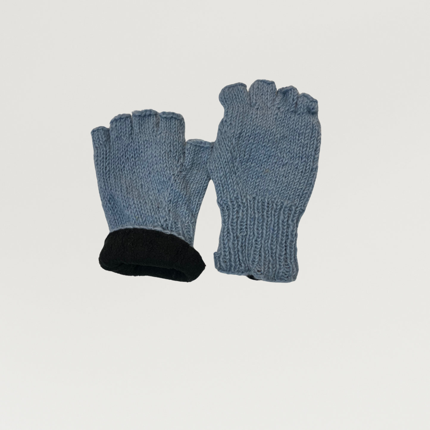 100% Wool Unisex 1/2 Finger Gloves