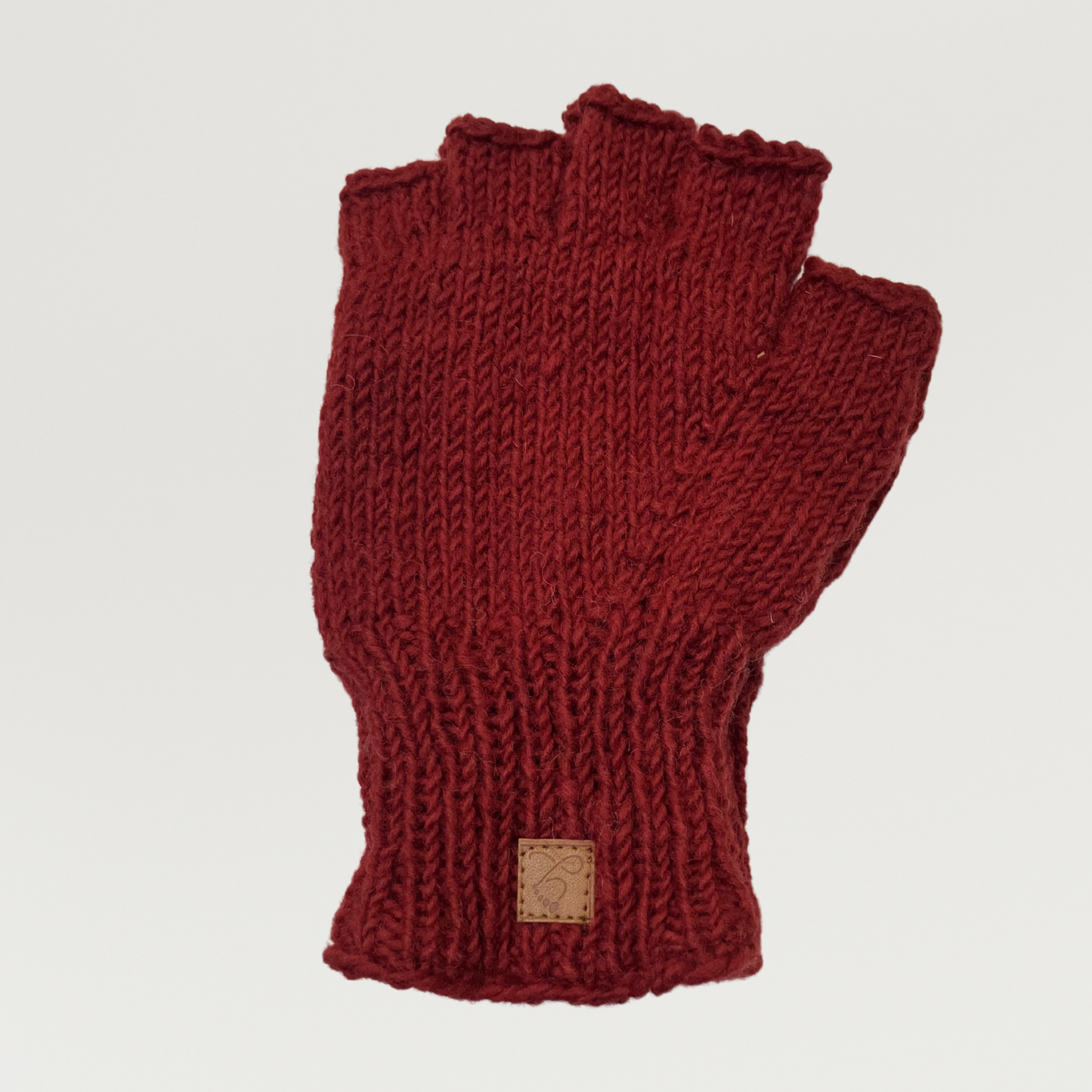 100% Wool Unisex 1/2 Finger Gloves