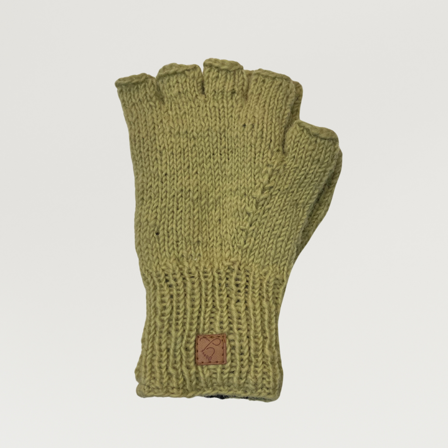 100% Wool Unisex 1/2 Finger Gloves