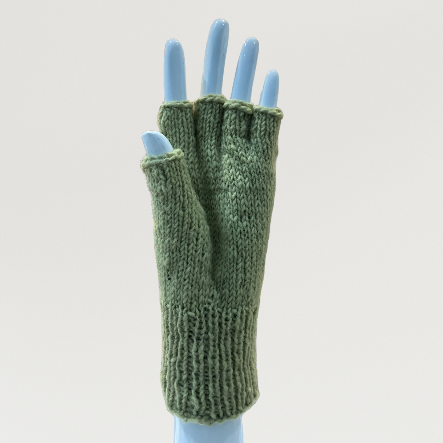 100% Wool Unisex 1/2 Finger Gloves