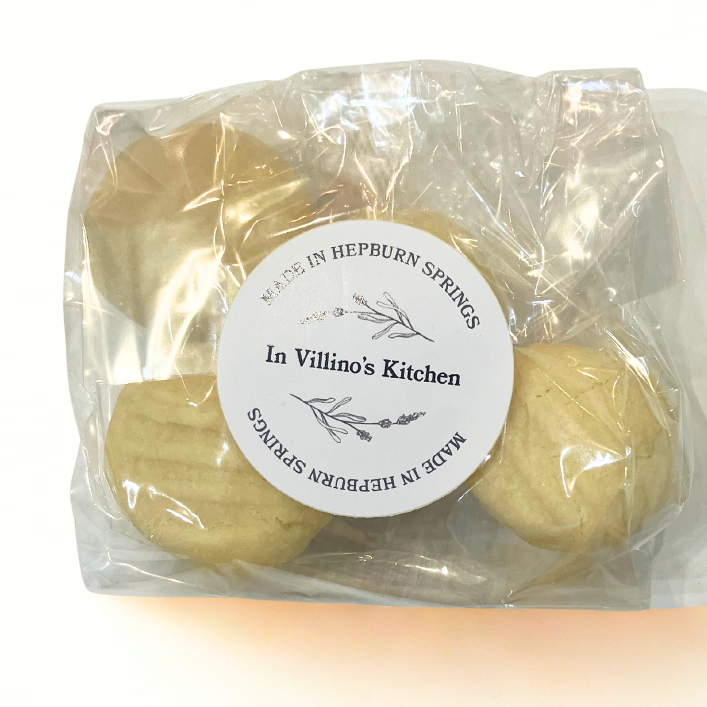 Hepburn Springs - Passionfruit Melting Moments Biscuits, 4pck