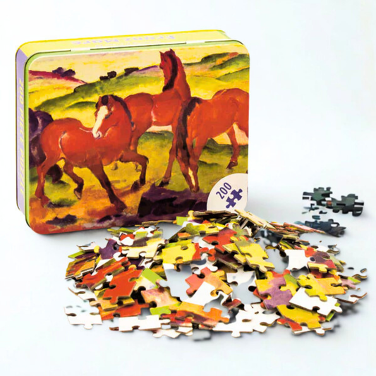 Grazing Horse Jigsaw Tin Puzzle