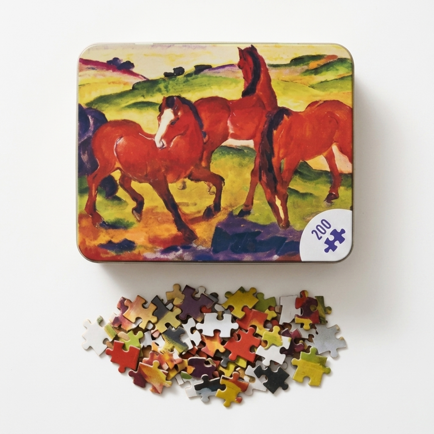 Grazing Horse Jigsaw Tin Puzzle