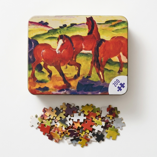 Grazing Horse Jigsaw Tin Puzzle