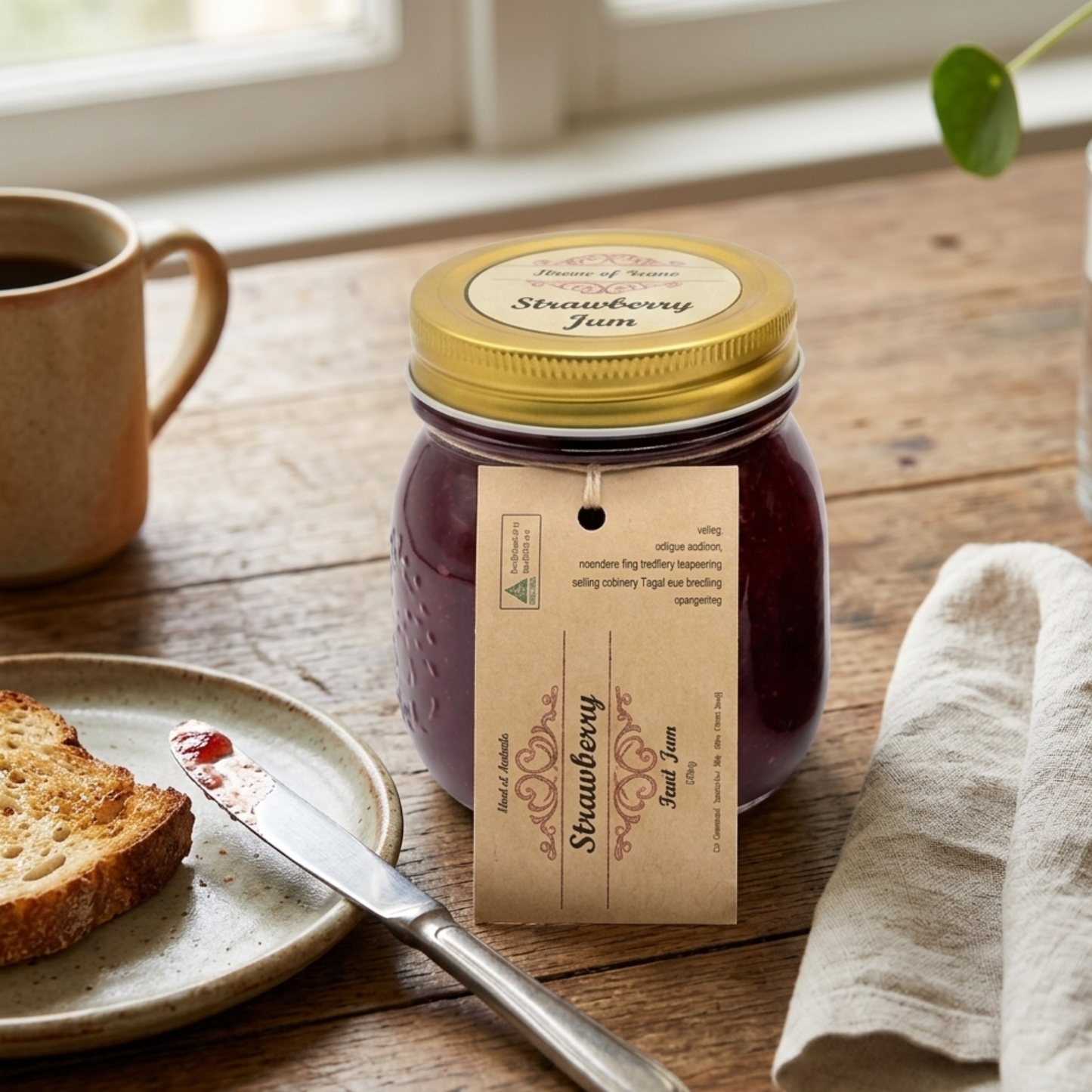 House of Scone Daylesford Strawberry Jam, 330g