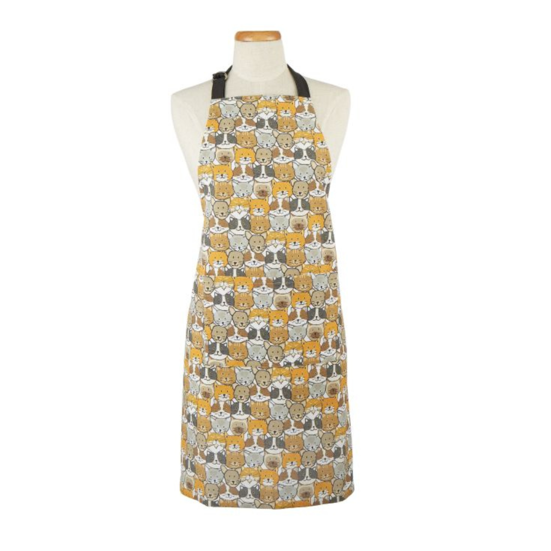 Cat Kitchen Apron, 100% Cotton, 70X85cm