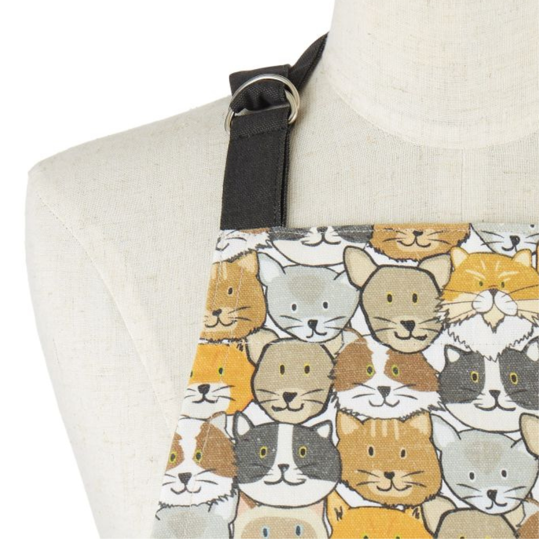 Cat Kitchen Apron, 100% Cotton, 70X85cm