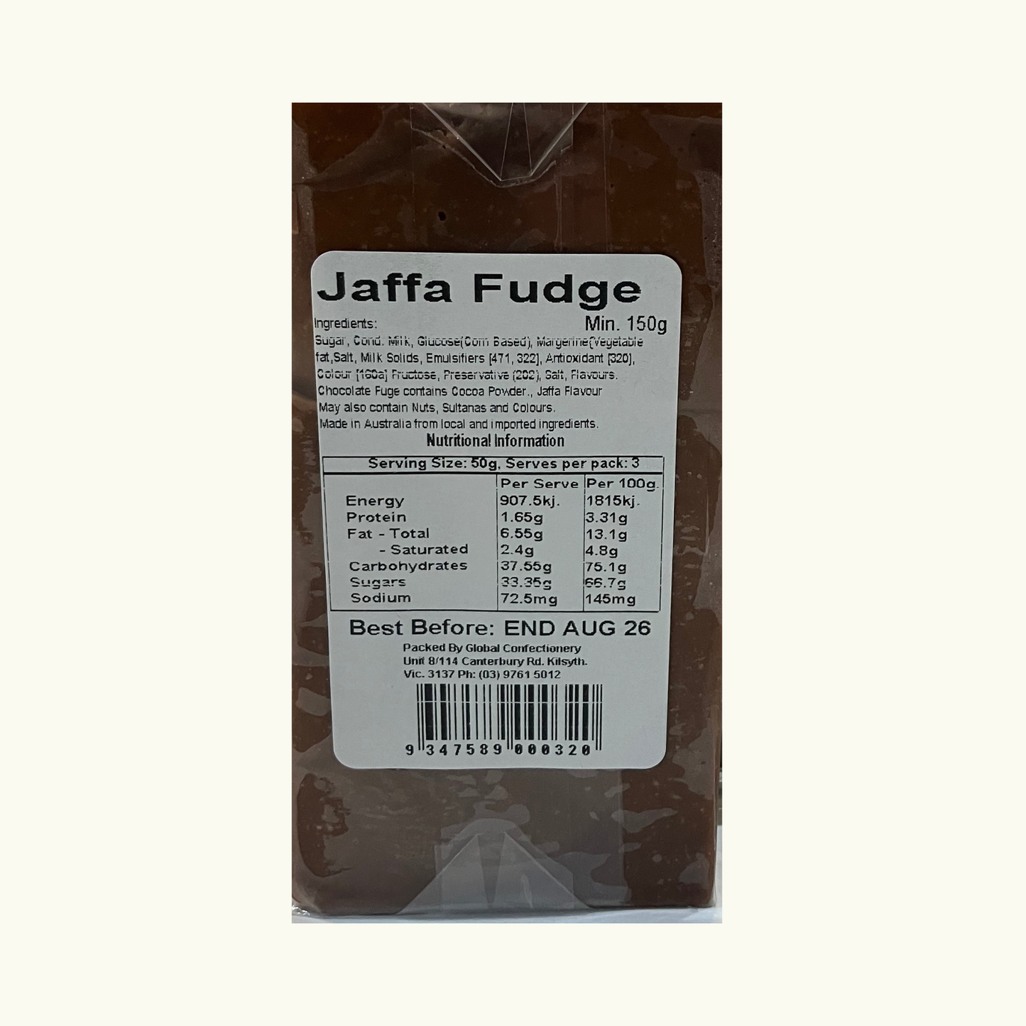 Jaffa Fudge 150g