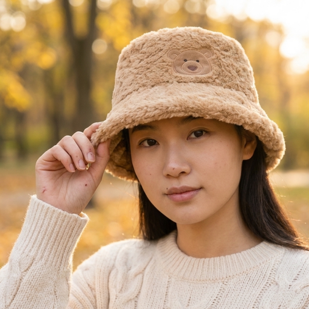 Jellycat Bartholomew Bear Fluffleshade Hat