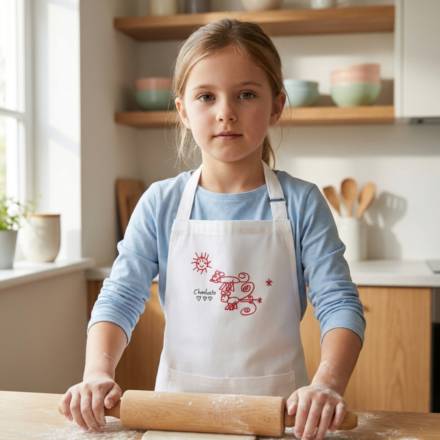 Kids Cooking Apron Ages 3 - 6 years - 100% cotton